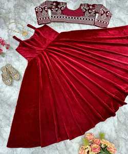 Diseñador Georgette bordado secuencia trabajo Salwar kameez traje de fiesta precio al por mayor Ropa Étnica - Product Image 5