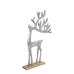 Statue de renne abstraite élégante pièce d'art métallique faite à la main pour la décoration de salon - Product Image 6