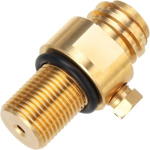 วาล์ว CO2 สำหรับโซดาแบบกำหนดเอง CGA320 M18x1.5 วาล์วเปลี่ยนถังโซดาแบบเติมได้ วัสดุทองเหลืองเกรดอาหาร - Product Image 4