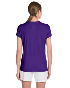 T-shirt à manches courtes col rond pour femme, coupe classique, couleur unie, séchage rapide, tricoté, style décontracté printemps-été - Product Image 6