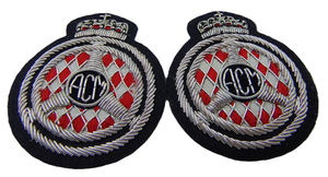 Customizable Size Shape Badges Hand Embroidered with Bullion Wire Patches fashion <b>top</b> fabric badges in high quality - Product Image 2