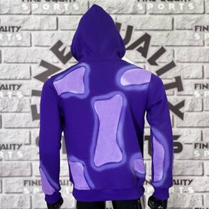 Ropa de calle con logotipo personalizado de alta calidad pesado 100% algodón Sun Faded Vintage Acid Wash parche personalizado trabajo bajo demanda sudaderas con capucha - Product Image 3