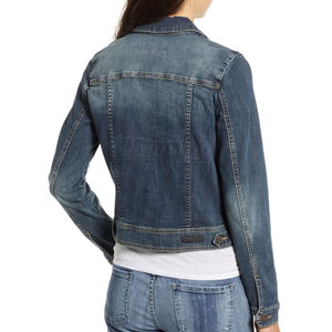 Chaqueta vaquera corta de alta calidad para mujer, pantalones vaqueros azules claros, ropa de calle, pantalones vaqueros cortos, chaqueta vaquera corta para mujer, chaqueta vaquera - Product Image 3