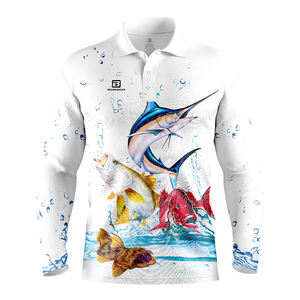 Veste à capuche à manches longues pour homme Séchage rapide UPF 50 Sublimation imprimée Protection UV Vêtements de pêche respirants et imperméables - Product Image 5