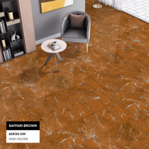 La finition métallique populaire de conception de haute résolution non glissent des tuiles de dalle de porcelaine de la surface 600x1200mm pour la pièce sombre. - Product Image 1