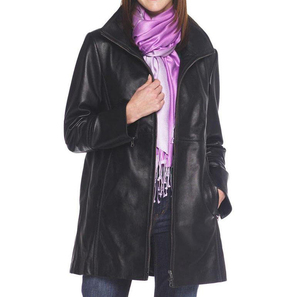 Chaqueta de Cuero de Piel de Oveja para Mujer, Nueva Moda, Chaqueta de Motociclista para Mujer al por Mayor, Alta Calidad, Ecológica, Ligera, Personalizada OEM/ODM - Product Image 3