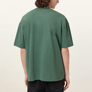 2025 tendance article 100% coton haither gris t-shirts pour hommes personnalisé sérigraphié logo coupe ample respirant hommes t-shirt - Product Image 3