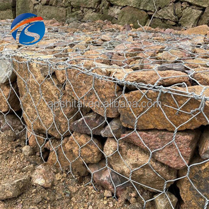 Nhiệm Vụ Nặng Nề Nhúng Nóng Mạ Kẽm Lục Giác Dệt Dây Lưới Gabion Hộp Tường Và Lục Giác Gabion Giỏ Sắt Dây Lưới - Product Image 2