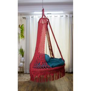 Hamaca Colgante de Macramé de Gran Tamaño, Silla Hamaca para Uso en Interiores y Exteriores, para Sala de Estar y Jardín - Product Image 2