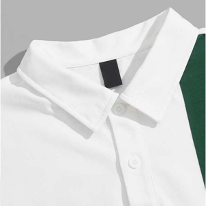 Camiseta Deportiva para Hombre, Antiarrugas, de Punto, de Secado Rápido, Informal, Minimalista, Lisa, Moderna, Estilo Golf - Product Image 3