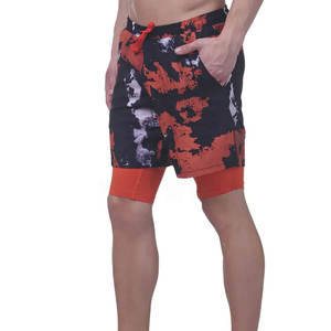 Shorts pour hommes avec un ajustement confortable, logo personnalisé imprimé, shorts pour hommes à usage quotidien, conçus pour les séances d'entraînement en salle de sport et l'exercice - Product Image 5
