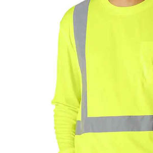 Camisa reflectante de alta visibilidad personalizada de estilo 2025, camisa reflectante personalizada de seguridad de manga completa para exteriores para hombres - Product Image 4