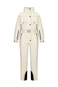 Combinaison de ski isolée avec laine et tissu extensible, combinaison de ski une pièce, tenue de neige chaude pour le ski et le snowboard - Product Image 2