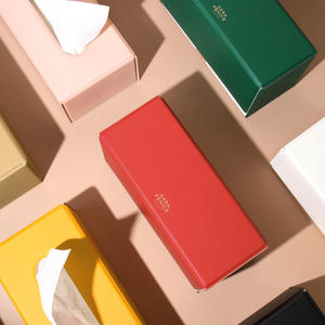 [FENICE] Estuche para Toallas de Mano de Cuero Ecológico Premium Contemporáneo - Duradero, Impermeable, Multiusos (235x120x100mm) Diseño Simple - Product Image 1