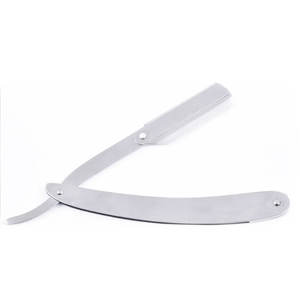 Venta caliente Single Edge Hi-Chromium Acero inoxidable Maquinilla de afeitar recta Desechable Barbero's Safety Cut Throat Razor para el cuidado personal - Product Image 1