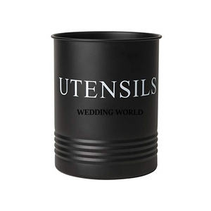 Porte-ustensiles en métal martelé Caddy de couverts de cuisine de haute qualité Caddy d'ustensiles en métal de fantaisie le plus vendu - Product Image 2