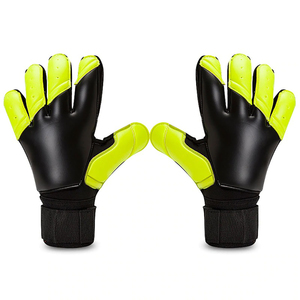 Gants de gardien de but en cuir pour adultes, fournisseur direct d'usine, latex intégral, doigts amovibles, antidérapants, ajustables, à enfiler - Product Image 1