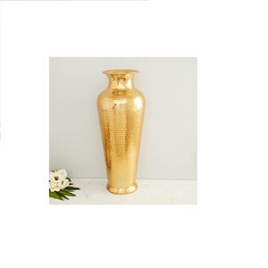 Maceta de Metal decorativa para flores, nuevo diseño hecho a mano de la India, para exteriores e interiores, venta al por mayor - Product Image 1