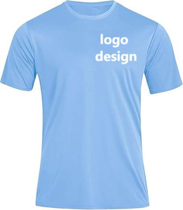 T-shirts Homme 100% Polyester Coupe Slim Manches Courtes Anti-Boulochage Personnalisables OEM Haute Qualité pour Vente en Gros Promotionnelle - Product Image 3