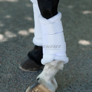 Bottes de brossage personnalisées pour chevaux avec technologie d'absorption des chocs offrant une protection des tendons et des fetlocks fabriquées au Pakistan - Product Image 5