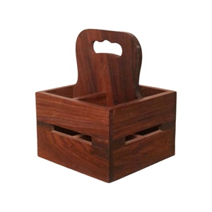 ที่วางช้อนส้อมไม้คุณภาพดีที่สุดพร้อมที่จับในร้านอาหารราคาถูกบ้านโรงแรม - Product Image 4