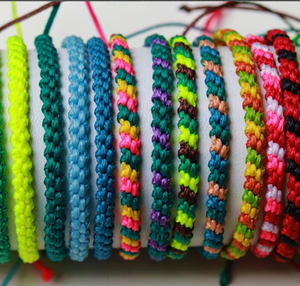 Friendship <b>Bracelet</b> or <b>Anklet</b> Chevron - Colorful - String - Trendy - *CUSTOMIZABLE* - Product Image 1