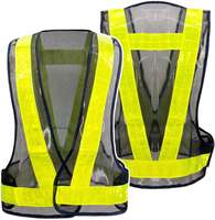 Chaleco de Seguridad Táctico Formal de Invierno de Poliéster/Cuero con Cuello Alto y Logotipo Frontal, Reflectante de Alta Visibilidad, Negro, para Hombres, para Hacer Ejercicio