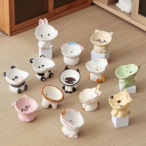 XINGYE Elevado Cerâmica Pet tigela Desgin Personalizado Cão e Gato forma animal pet <span class=keywords><strong>food</strong></span> tigelas e alimentadores em suporte - Product Image 1