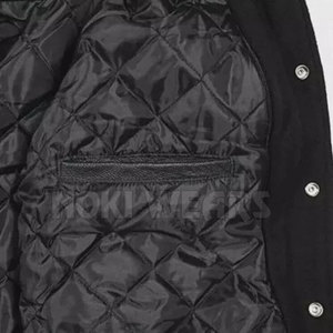 Good Selling Unique Style Satin Letterman Jacket Light <b>Weight</b> Plus Size Satin Letterman Jacket - Product Image 6