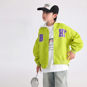 Veste de baseball universitaire légère pour garçons jeunesse Varsity Bomber Soft Letterman veste durable élégante pour hommes Look - Product Image 3