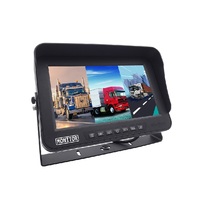 Système DVR à 8 canaux avec fonction de séparation quadruple | Enregistrement sur deux cartes SD | Système de recul 10,1 pouces IP69K 12-24V | Caméra de chantier et d'exploitation minière 1080P robuste