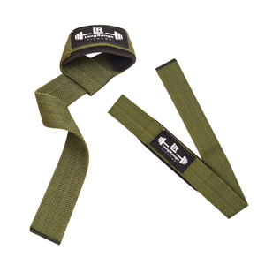 Sangles de musculation en coton longues portées avec support de poignet pour levée de barres et entraînement en salle de sport - Product Image 4