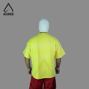 T-shirt vintage délavé à l'acide pour homme, broderie personnalisée du logo sur le devant, coupe oversize, 100 % coton respirant, écologique, manches courtes, tissé - Product Image 6