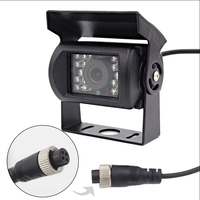 Caméra de camion robuste certifiée E-Mark AHD 1080P | Câble d'aviation 4 broches étanche IP69K avec vision nocturne 18 IR pour bus, camping-car et remorque