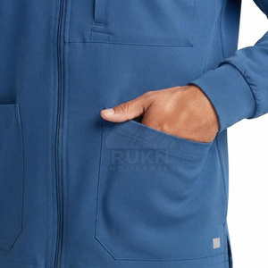 Blouse médicale tricotée moderne, uniforme d'infirmière, fermeture éclair intégrale, légère, haute qualité, vêtements pour le personnel des cliniques et des hôpitaux - Product Image 6
