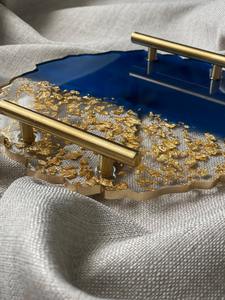 Bandeja de Servicio de Resina de Alta Calidad al por Mayor, Modelo Personalizable, Bandeja Decorativa Hecha a Mano para Tiendas Minoristas y Decoración del Hogar/Bodas - Product Image 6