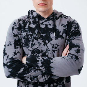 Latest Fashionable Custom Logo <b>Men</b> Acid Wash Hoodies 100% Cotton Winter Wear Plain Dyed Acid Wash <b>Hoodie</b> - Product Image 5