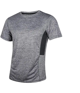 Vente en gros de t-shirts décontractés en polyester pour homme, impression personnalisée, vêtements de sport ajustés à sec pour homme - Product Image 3