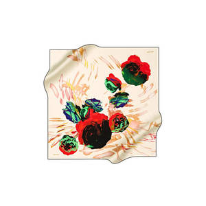 Pierre Cardin 90x90 Digital Printed Luxury Square Silk Scarf - Product Image 1