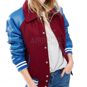 Chaquetas Letterman de calidad superior para mujer, Material personalizado, diseño superior, decoración de botones, tejido, precio razonable para la temporada de invierno - Product Image 6