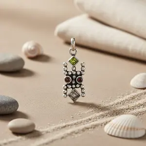 "Rhodium Plated 925 Silver Pendant <b>Necklace</b> for Women Trendy Diamond & Pearl Designs" - Product Image 1