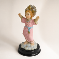 Statuette du Divin Enfant Jésus en polyrésine, statue religieuse catholique, décoration de bureau pour la maison ou l'église, souvenir spirituel