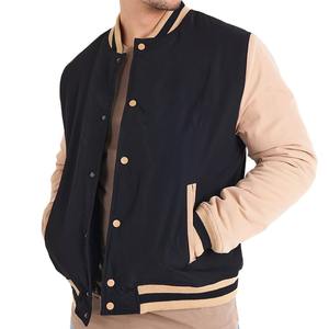 Chaqueta Bomber Varsity Personalizada para Hombre, Talla Grande, Roja, de Poliéster, con Cierre de Cremallera, Estilo Béisbol, Cuello Alto, Resistente al Viento - Product Image 4