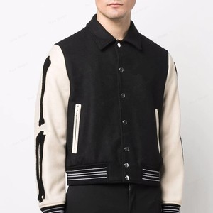 Manufacturer Customized Embroidered Letter Logo Unisex Waterproof Soft Fashion Outerwear <b>Men</b> Varsity Letterman Bomber <b>Jackets</b> - Product Image 2