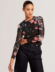 เสื้อครึ่งแขนทรงหลวมพิมพ์ลายฤดูร้อนเป็นมิตรกับสิ่งแวดล้อมสีดำสำหรับผู้หญิง - Product Image 3