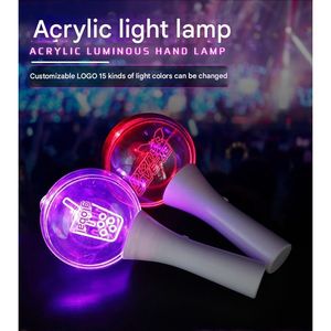 Customizable 15-Color Acrylic LED Handheld Glow Sticks - Reusable Party Lights for Concerts Music Festivals Celebrity Support - Product Image 6