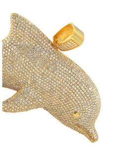 Pendentif en forme de hibou pour homme en argent plaqué avec diamant rond de 2,50 carats, certifié IGI, style classique avec sertissage à griffes pour enfants - Product Image 6