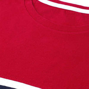 Alta calidad tres tonos medias mangas OEM ODM diseño profesional logotipo personalizado impresión nuevo diseño hombres media manga camiseta - Product Image 2