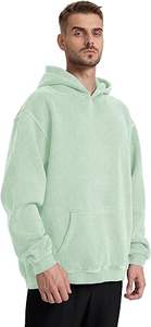 Sudaderas Casuales de Invierno para Hombre, Color Sólido, Moda, Corte Regular, 100% Algodón, Felpa, Ecológicas, de Secado Rápido - Product Image 3