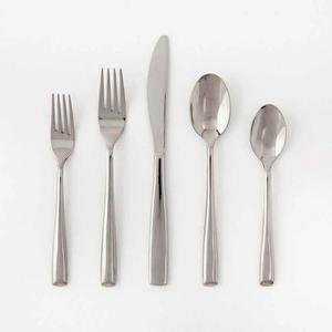 Ensemble de couverts à manche rond épais blanc et vert en acier inoxydable plaqué or ustensiles antiques - Product Image 5